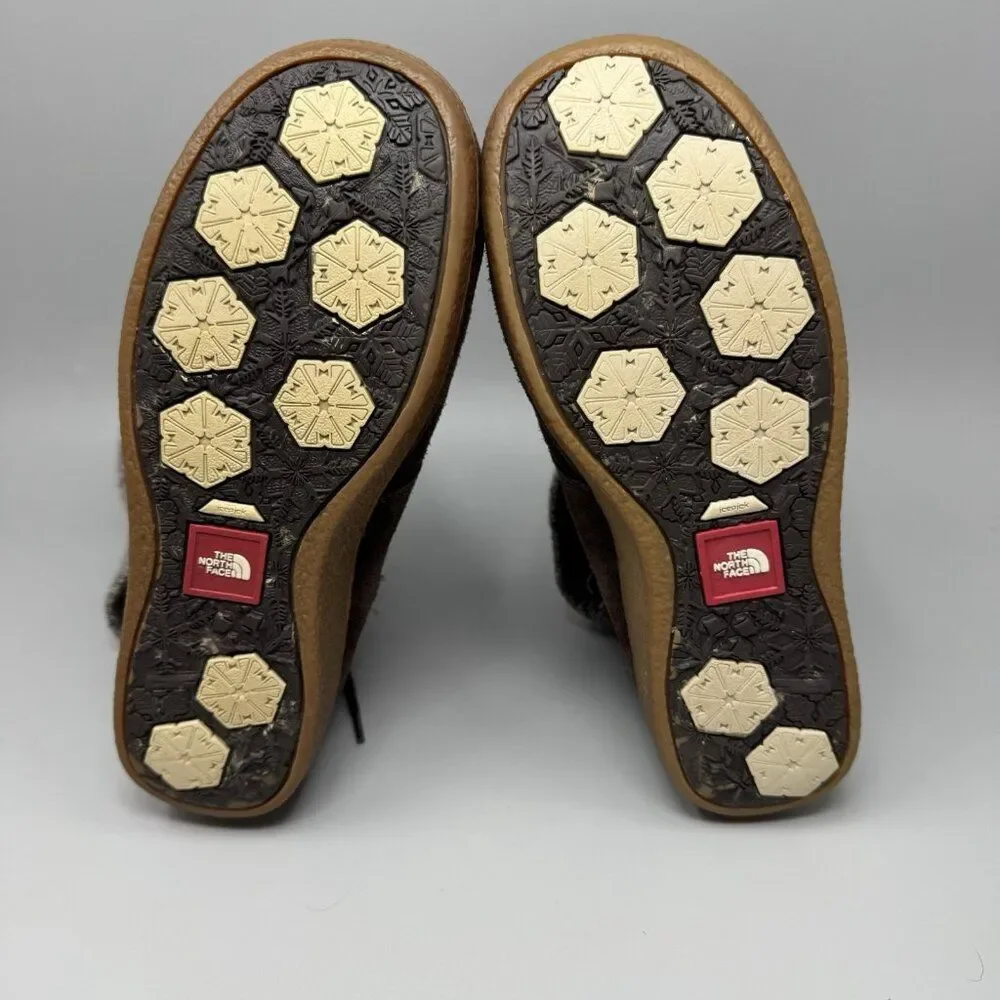 The North Face Alana Mid Knit Cuff Suede Winter Boots Size 7 Insulated